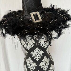 Claire's Black Witch Hat with Silver Buckle